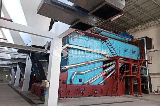 延長石油25噸SZL系列散裝鏈條爐排蒸汽鍋爐項(xiàng)目