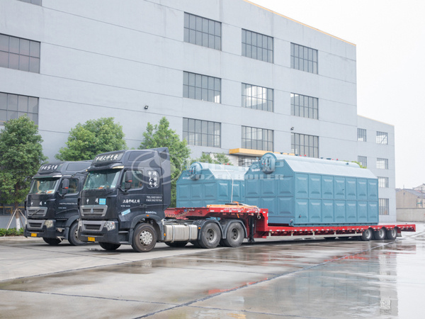 準(zhǔn)備發(fā)往越南的中正SZL系列燃煤蒸汽鍋爐